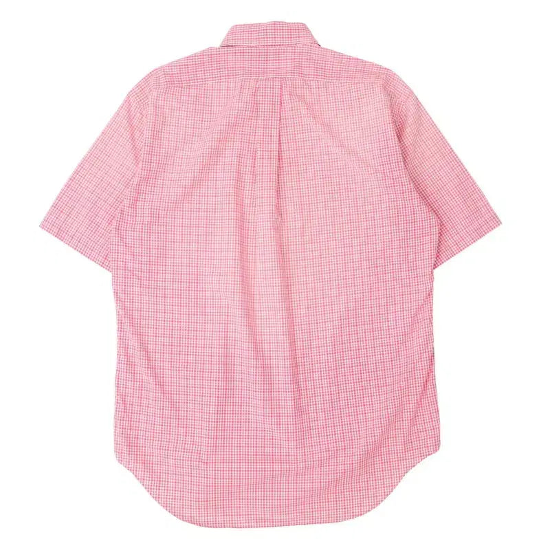 [BUNJANG] Polo Ralph Lauren Blake Pink Check Half Shirt / 폴로 랄프로렌 블레이크 핑크 체크 하프 셔츠