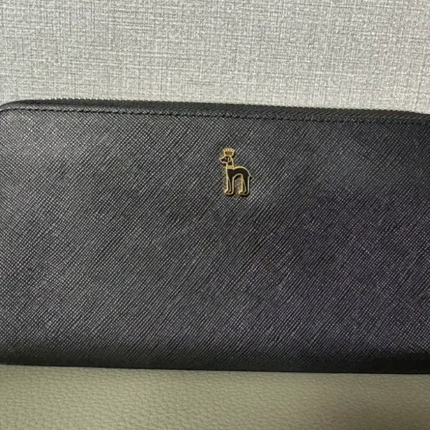 [BUNJANG] Hazzys Black Leather Long Wallet / 헤지스 블랙 가죽 장지갑