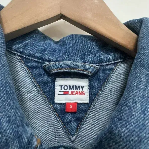 [BUNJANG] Tommy Hilfiger Crop Denim Jacket / 여S/타미힐피거 크롭 데님 자켓