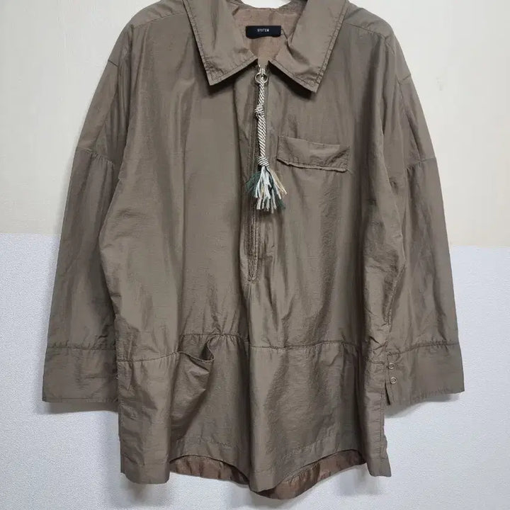 [BUNJANG] System Khaki Half-Zip Jumper / * 시스템 반집업  점퍼 95~100 사이즈 추천