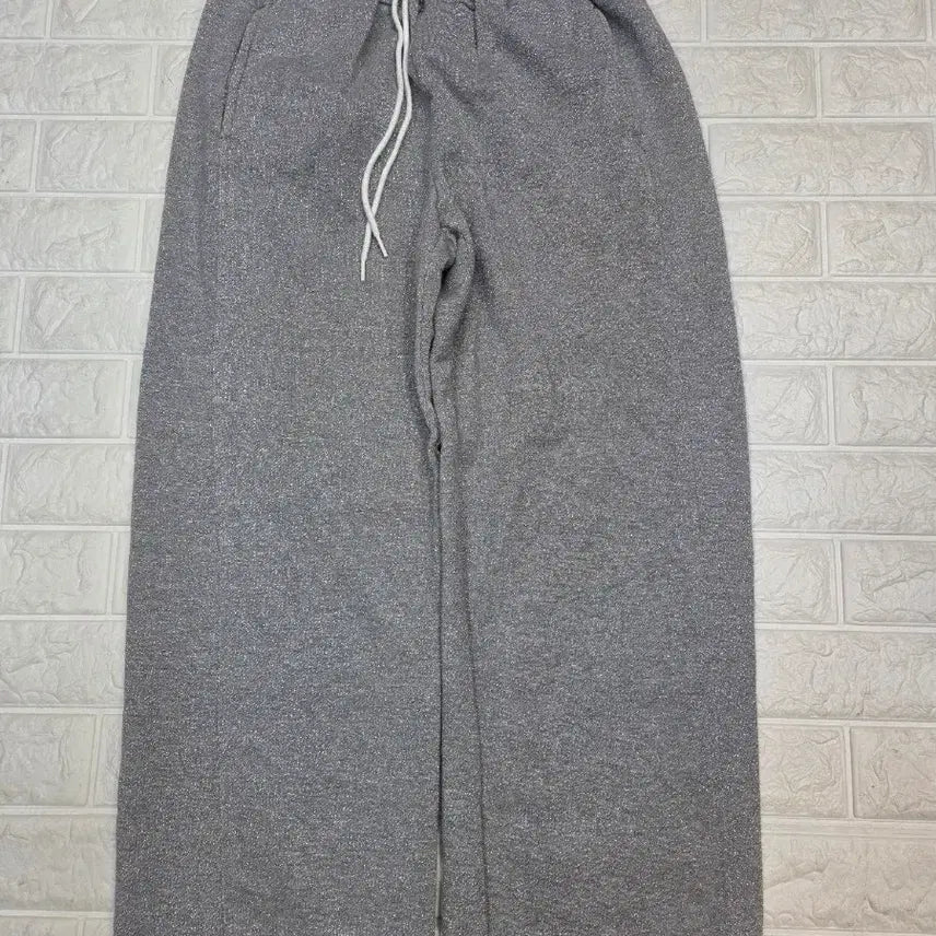[BUNJANG] SJYP Melange Gray Training Wide Pants (S) / 한섬 sjyp 메란지 그레이 트레이닝 와이드 팬츠 s사이즈