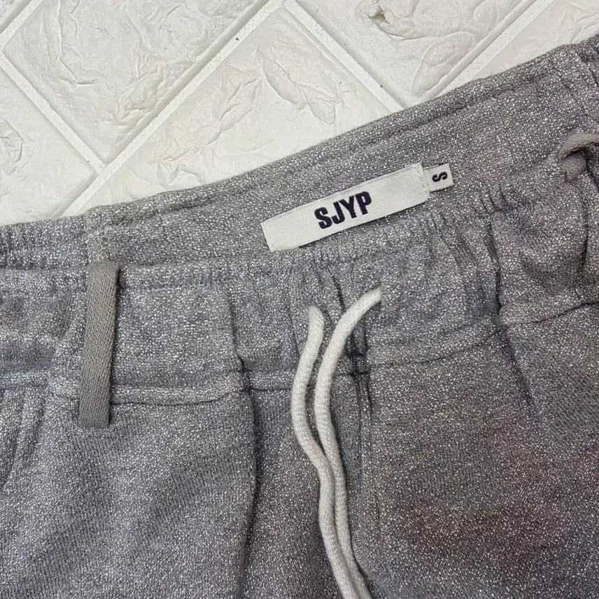 [BUNJANG] SJYP Melange Gray Training Wide Pants (S) / 한섬 sjyp 메란지 그레이 트레이닝 와이드 팬츠 s사이즈