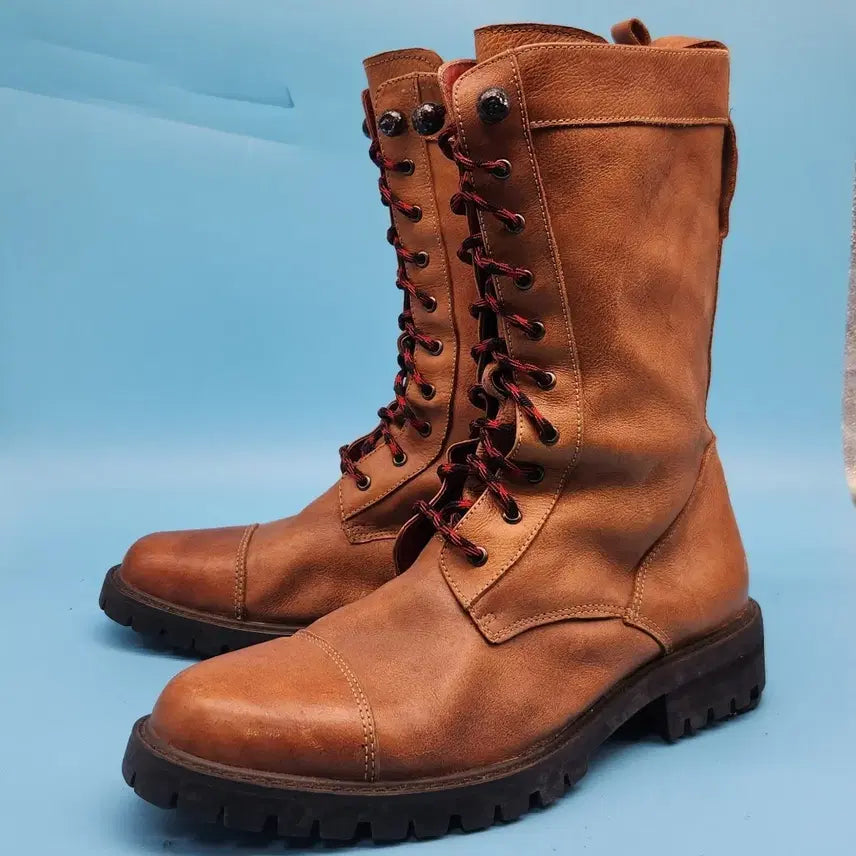 [BUNJANG] H Hamett Leather Boots 265 / H Hamett 키높이남성 가죽부츠 265 굽5