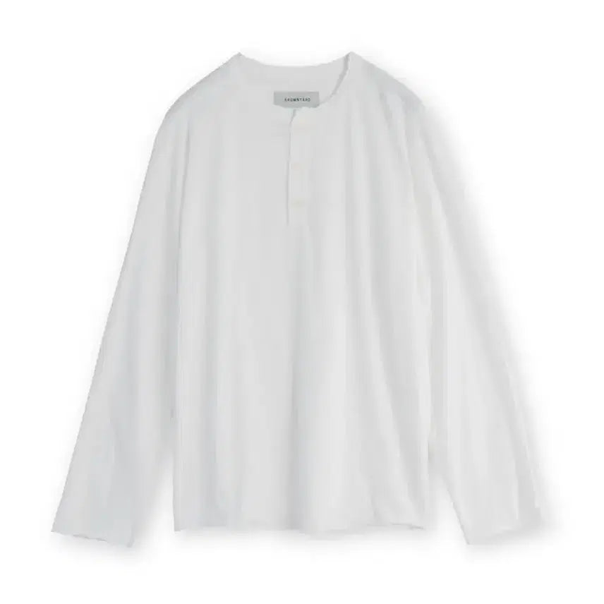 [BUNJANG] Brown Yak Henry Neck Long Sleeve Ivory Size 3 / 브라운야드 헨리넥 롱슬리브 아이보리 3