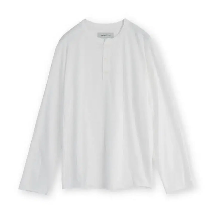[BUNJANG] Brown Yak Henry Neck Long Sleeve Ivory Size 3 / 브라운야드 헨리넥 롱슬리브 아이보리 3