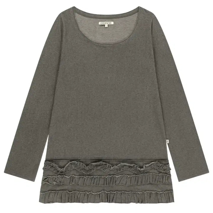 [BUNJANG] KOSEIO MULTIPLE FRILL DRESS BROWN / 코이세이오 BOTTOM MULTIPLE FRILL DRESS BROWN