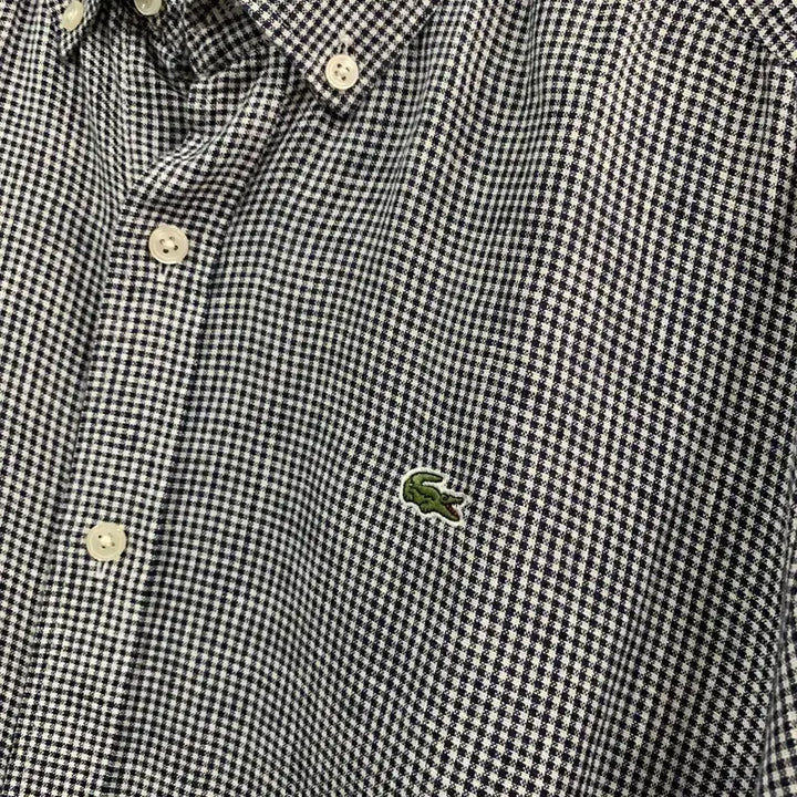 [BUNJANG] Lacoste Slim Fit Linen Check Shirt / L 라코스테 슬림핏 린넨 체크 셔츠 남방