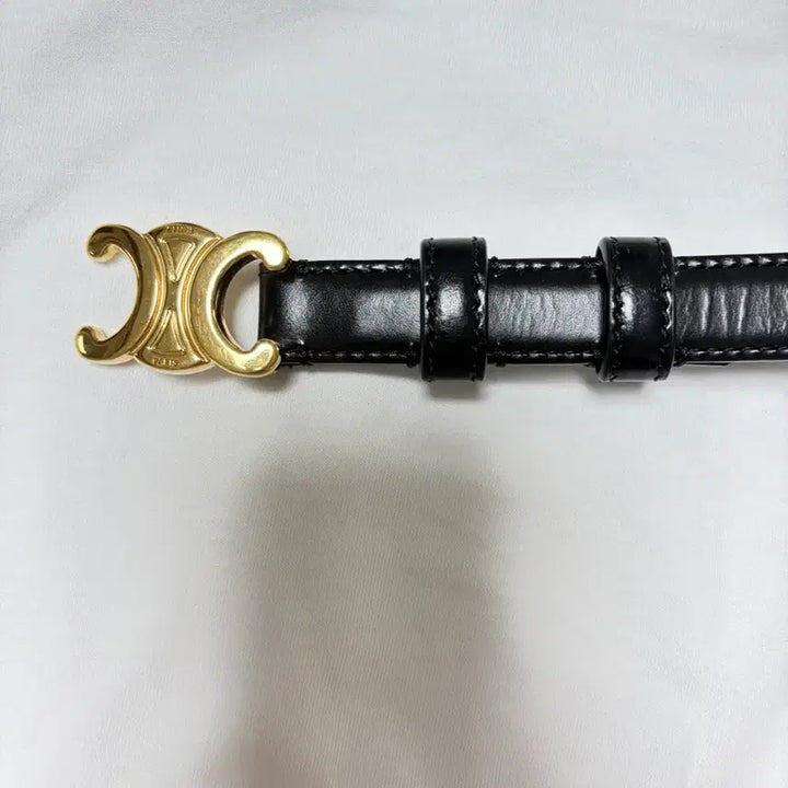 [BUNJANG] Celine Triomphe Belt Black / 셀린느 트리오페 벨트 블랙 + 풀박스