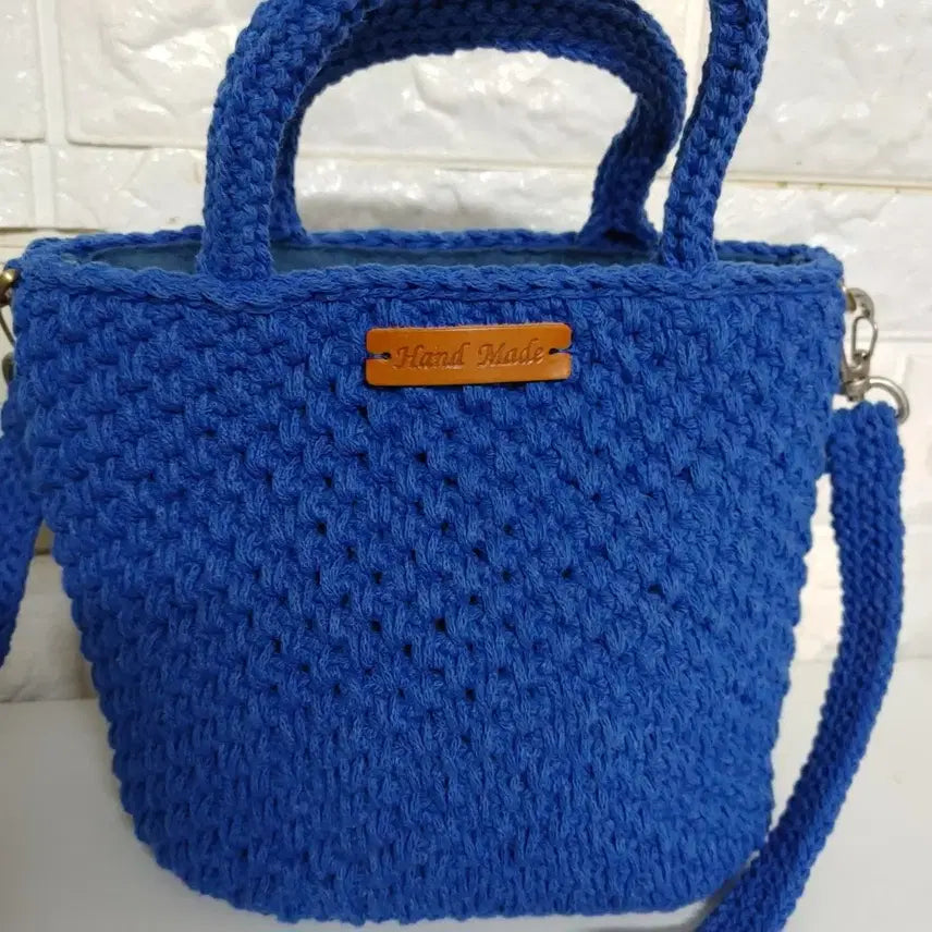 [BUNJANG] Handmade Knit Bag / 핸드메이드 뜨게손가방