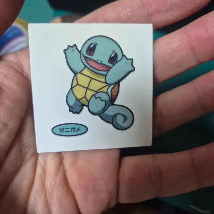 [BUNJANG] Japanese Pokemon "Tadacaseal" Stickers - Squirtle Series / (꼬부기)포켓몬 일판 씰 일본 띠부씰 띠부실 띠부 No.007