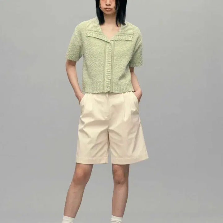 [BUNJANG] Sienne Short-Sleeve Cardigan Mint / 시엔느 반팔 가디건(정가 129,000원)