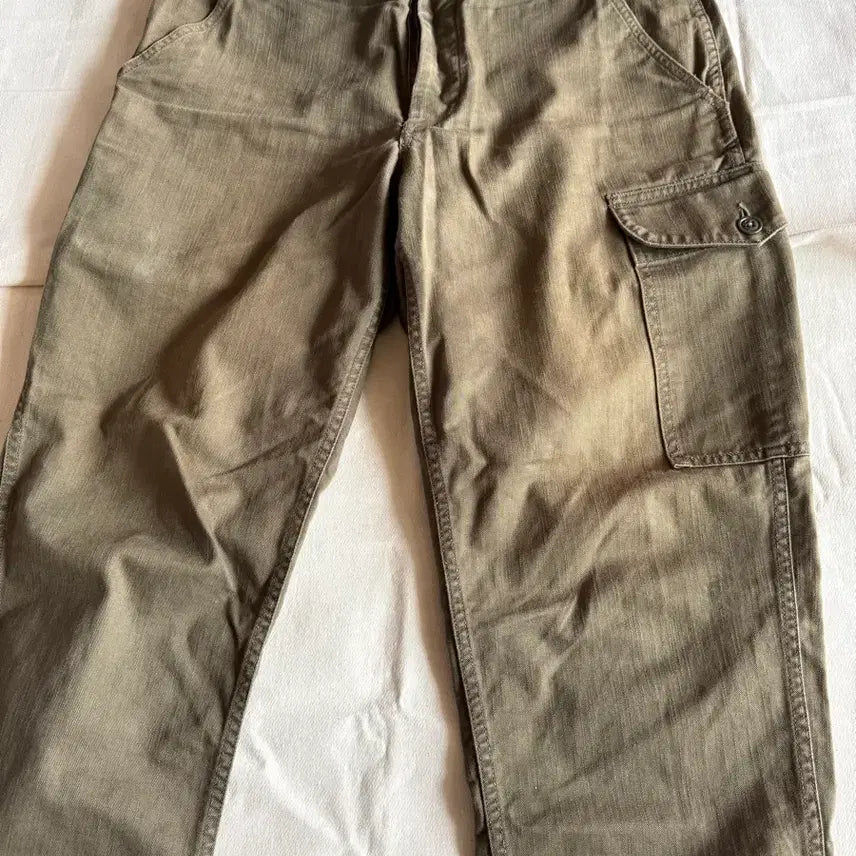 [BUNJANG] Freewheels Aviator Pants Olive / [34] 프리휠러스 에비에이터 팬츠 올리브