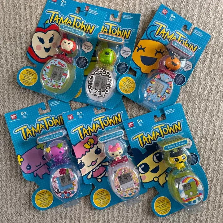[BUNJANG] Tamagotchi Tamatown Figure Version 1 Set / 다마고치 타마고 타마타운 피규어 버전1 세트