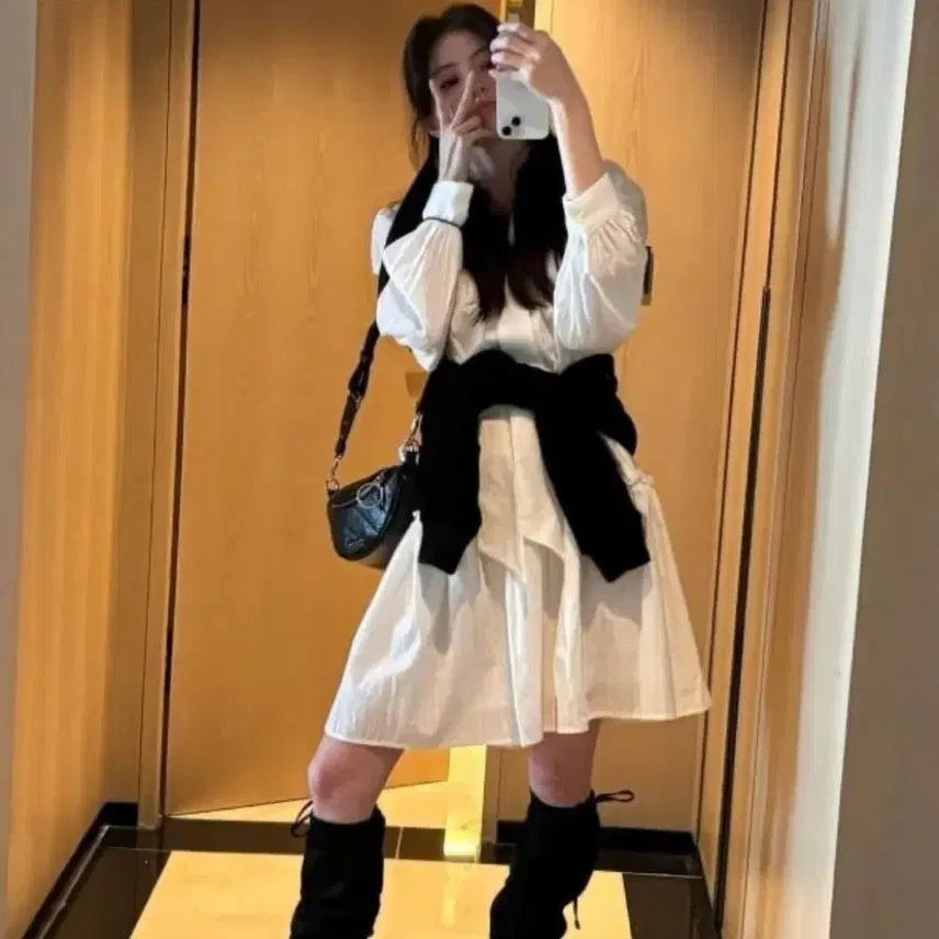 [BUNJANG] Renina Bow Neck Dress / 르니나 원피스(정가 158,000원)