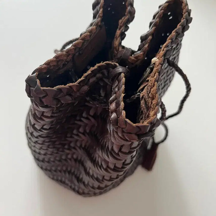[BUNJANG] Dragon Diffusion Pompom Dark Brown Bag / 드래곤디퓨전 폼폼 정품 다크브라운