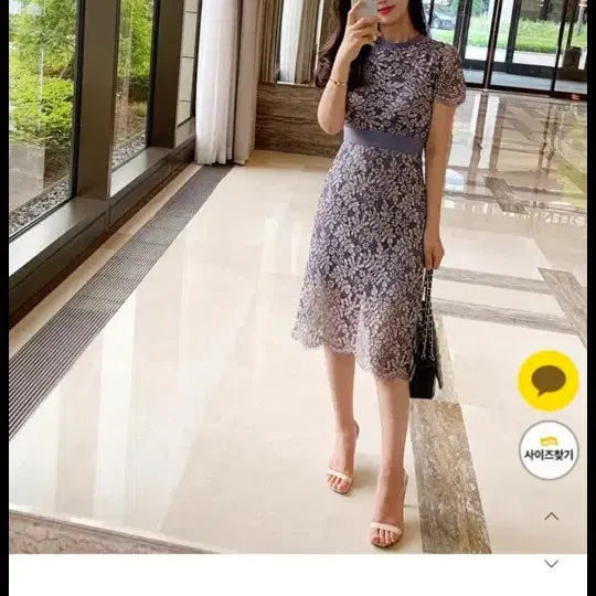 [BUNJANG] Benito Ribbon Lace Dress / (새상품) 베니토 리본 레이스 원피스