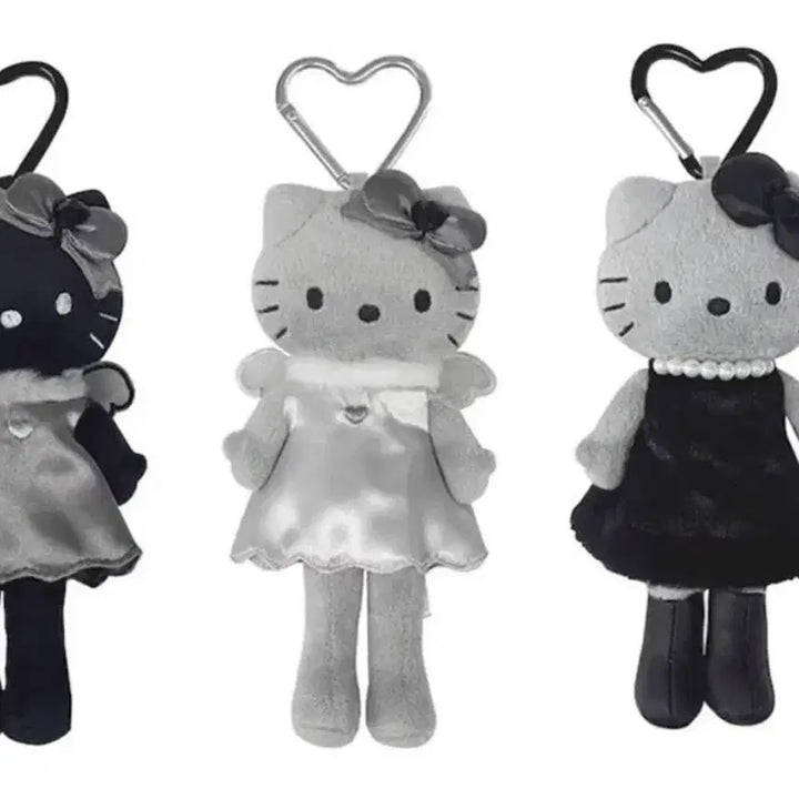 [BUNJANG] Black Angel Collection Monotone Long-Legged Kitty Plush / 블랙 엔젤 컬렉션 모노톤 롱다리 키티