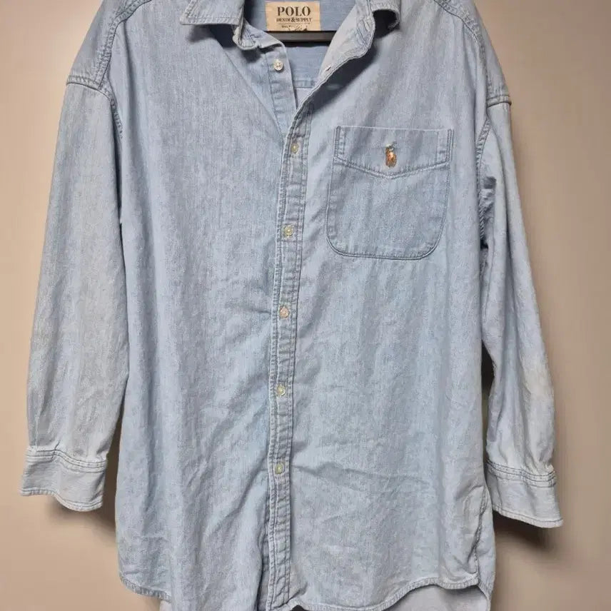 [BUNJANG] Polo Ralph Lauren Authentic Denim Shirt Size 100 / 폴로 정품 청남방 셔츠 실사이즈 100 판매합니다