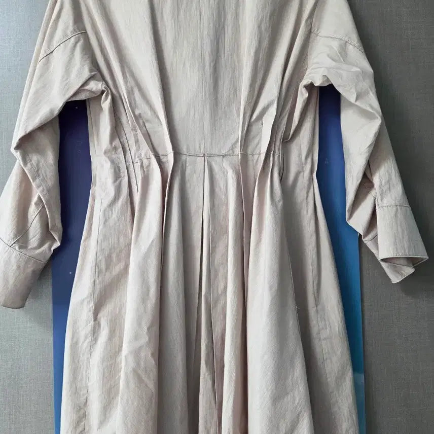 [BUNJANG] MICHAA Beige Pink Linen Blend One-Piece Jacket / 미샤 베이지핑크 린넨 혼방 원피스형 자켓