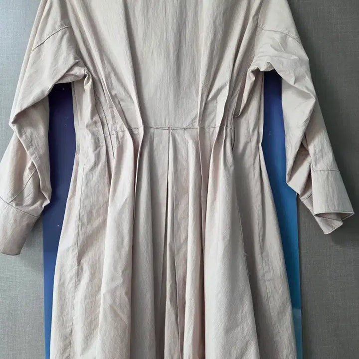[BUNJANG] MICHAA Beige Pink Linen Blend One-Piece Jacket / 미샤 베이지핑크 린넨 혼방 원피스형 자켓