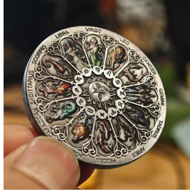 [BUNJANG] Tuvalu Zodiac Challenge Silver Coin / 아름다운 투발루 조디악 챌린지 실버코인 별자리 기념품 동전 주화