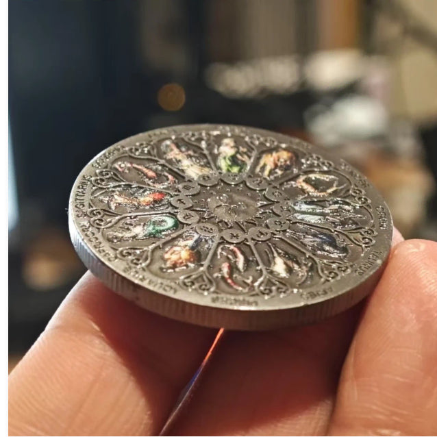 [BUNJANG] Tuvalu Zodiac Challenge Silver Coin / 아름다운 투발루 조디악 챌린지 실버코인 별자리 기념품 동전 주화