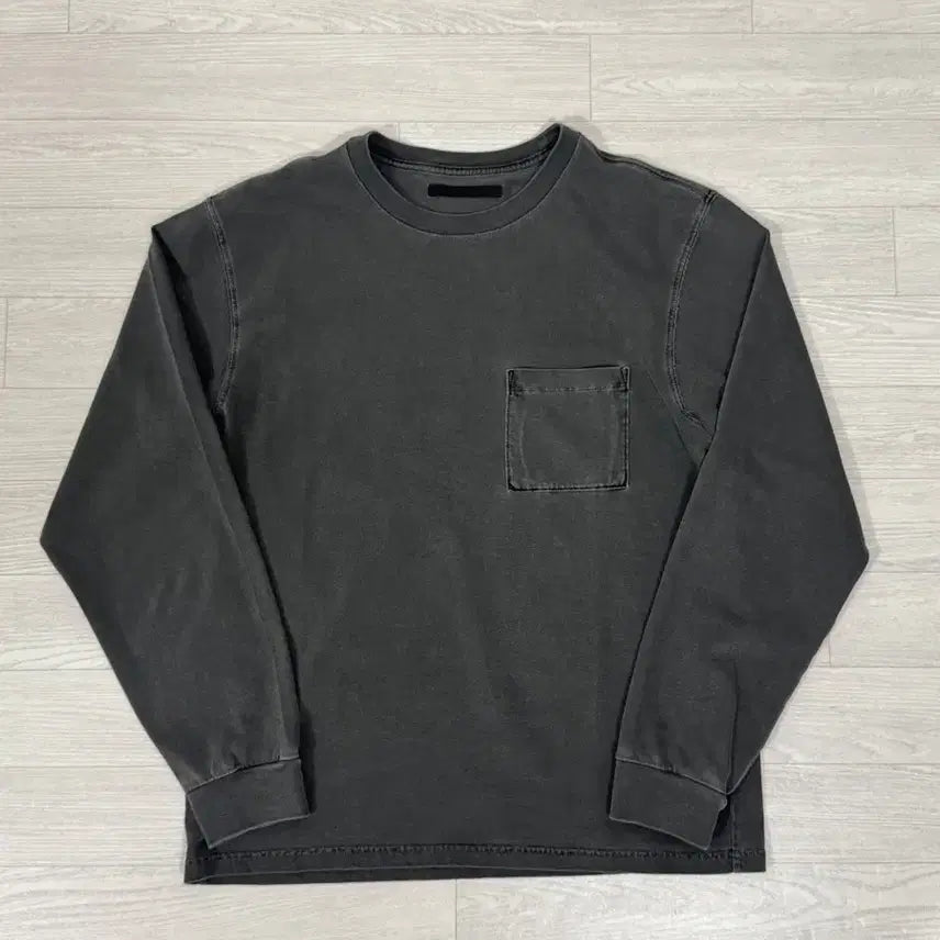 [BUNJANG] HTAE Rough Pocket Long Sleeve 80s Charcoal M / HTAE 러프 포켓 롱슬리브 80s 차콜 M