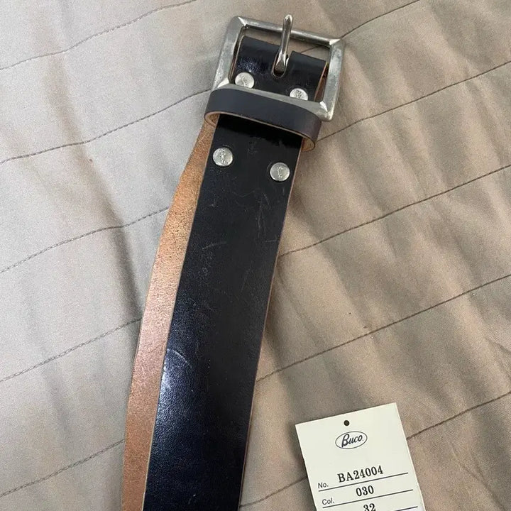 [BUNJANG] Buko Garrison Belt Horsehide 32 / 부코 홀스하이드 개리슨벨트 차심 32