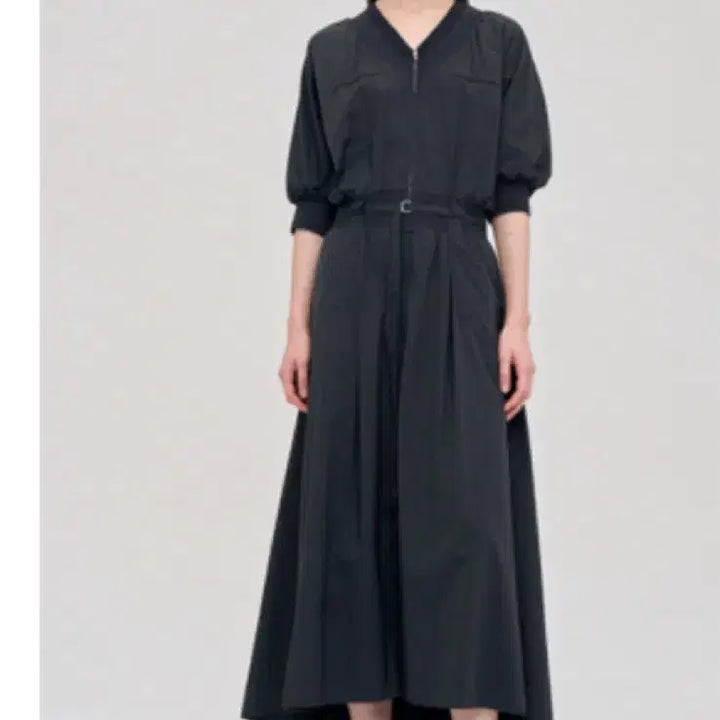 [BUNJANG] System Belted Maxi Dress / 시스템 벨티드 밴딩 맥스 원피스