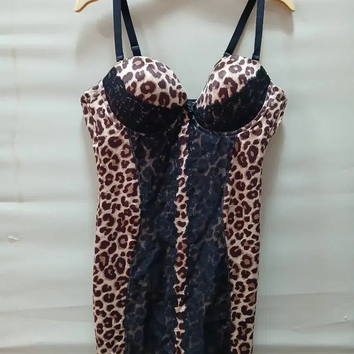 [BUNJANG] Evelyn Leopard See-through Lace Bodysuit / 에블린 레오파드 바디슈트 85B