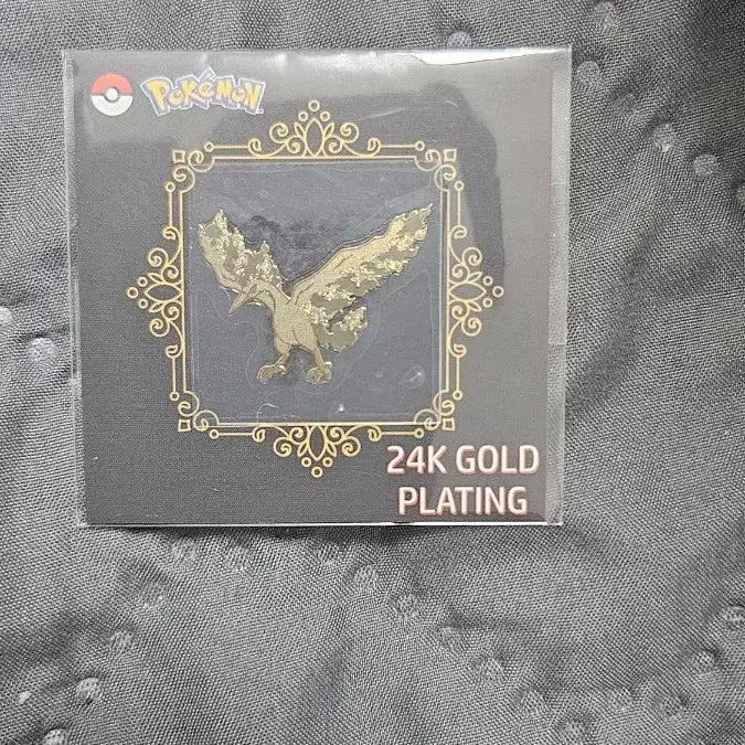 [BUNJANG] Pokemon Fire 24K Gold Plated Sticker / 포켓몬스터 파이어 24K 금도금 스티커