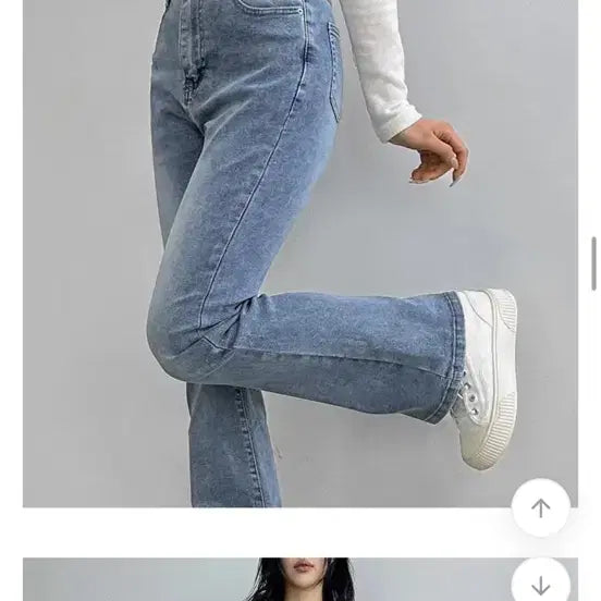 [BUNJANG] Light Denim Bootcut Jeans / 라이트 데님 부츠컷 청바지
