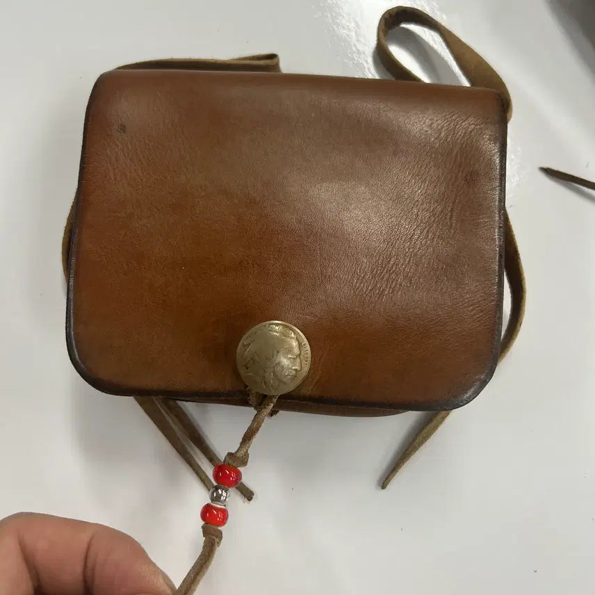 [BUNJANG] Goros Saddle Leather Concho Waist Madison Bag / goros 고로스 새들레더 콘초 웨이스트 메디슨백