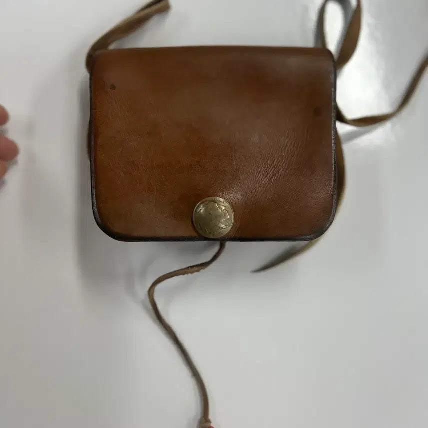 [BUNJANG] Goros Saddle Leather Concho Waist Madison Bag / goros 고로스 새들레더 콘초 웨이스트 메디슨백