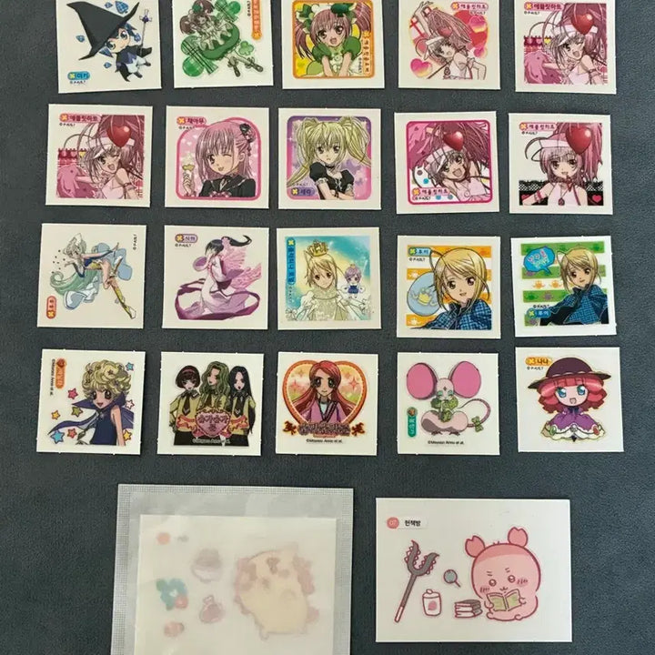 [BUNJANG] Shugo Chara! &amp; Sugar Sugar Rune Sticker Bundle / 애니 띠부씰스티커 슈가슈가룬 캐릭캐릭체인지 캐캐체 슈슈룬 교환