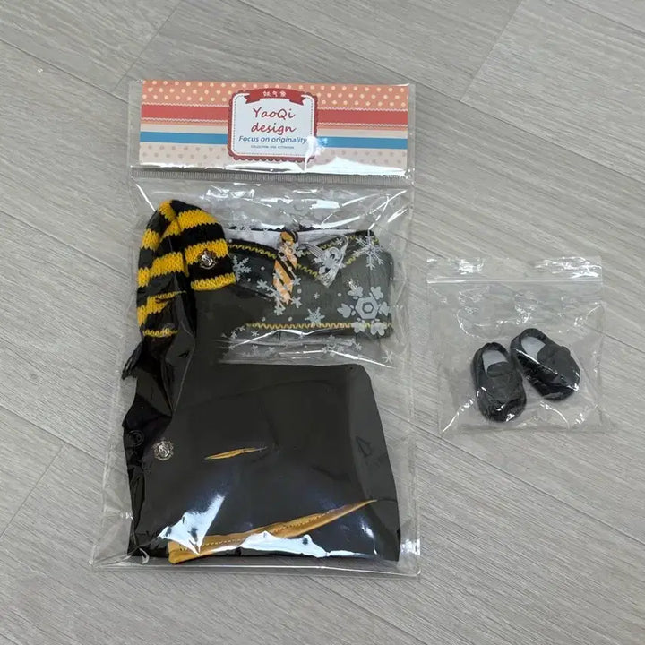 [BUNJANG] Harry Potter Hufflepuff Uniform Set for 15cm Dolls / 신발O)15cm 해리포터 인형옷 후플푸프 풀세트 15깅 솜인형