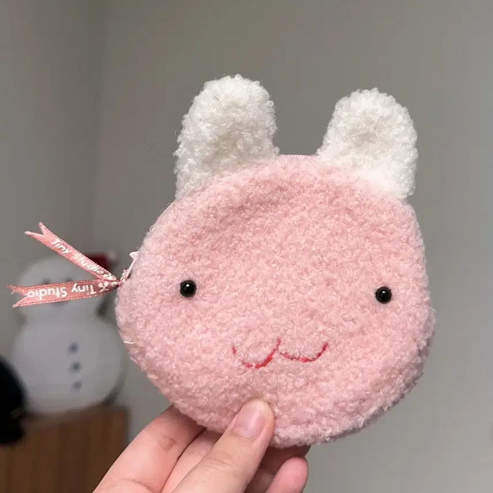 [BUNJANG] Tiny Studio Vintage Pink Rabbit Wallet / 일본 빈티지 고전 타이니 스튜디오 핑크 토끼 지갑