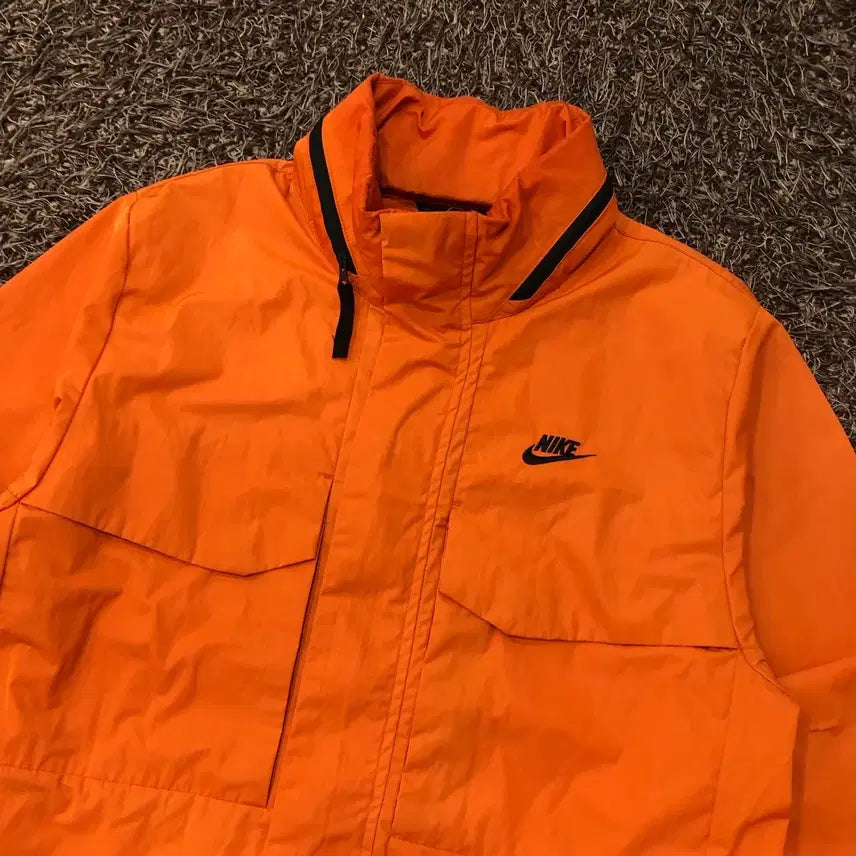 [BUNJANG] Nike Orange Windbreaker Jacket / S 나이키 오렌지 바람막이 자켓