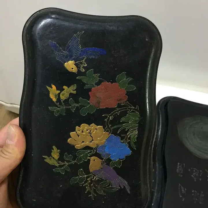 [BUNJANG] Heavy Bird Design Celadon Inkstone Box / 묵직한 새들의 고급벼루와 벼루함/ 요316