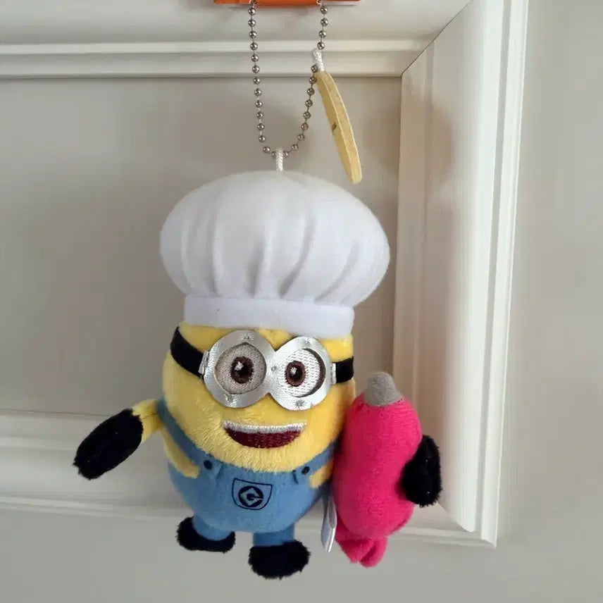 [BUNJANG] Minions Chef Plush Keychain / 미니언즈 쉐프 인형 키링
