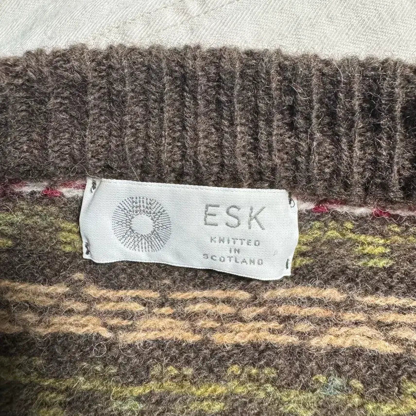 [BUNJANG] Esk Valley Fair Isle Knit L / 에스크밸리 esk valley 페어아일 니트