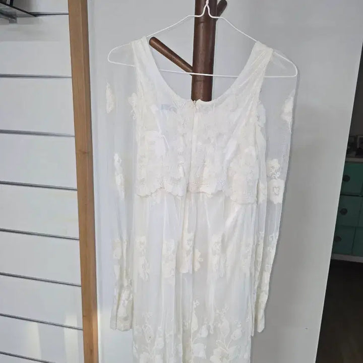 [BUNJANG] Ivory Lace Mini Dress / 레이스원피스