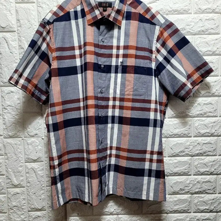 [BUNJANG] Daks Check Short Sleeve Shirt Size 100 / 닥스 체크 반팔 셔츠 100