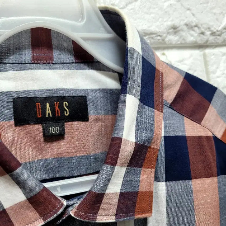 [BUNJANG] Daks Check Short Sleeve Shirt Size 100 / 닥스 체크 반팔 셔츠 100