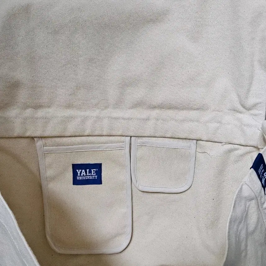 [BUNJANG] Yale Ivory Canvas Messenger Bag / 예일 YALE 아이보리 캔버스 메신저백