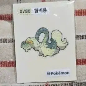 [BUNJANG] Pokemon Sticker 0780 - Halibelong / 포켓몬 띠부씰 0780 할비롱