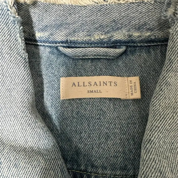 [BUNJANG] All Saints Destin Jacket Mid Indigo S / 올세인츠 데스틴 자켓 미드 인디고 S