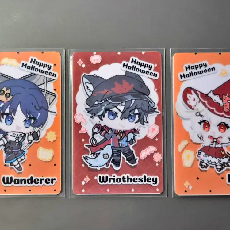 [BUNJANG] Genshin Cafe Halloween Wanderer, Lyney, Klee Photocard / 원신 카페 할로윈 방랑자 라이오슬리 클레 포카