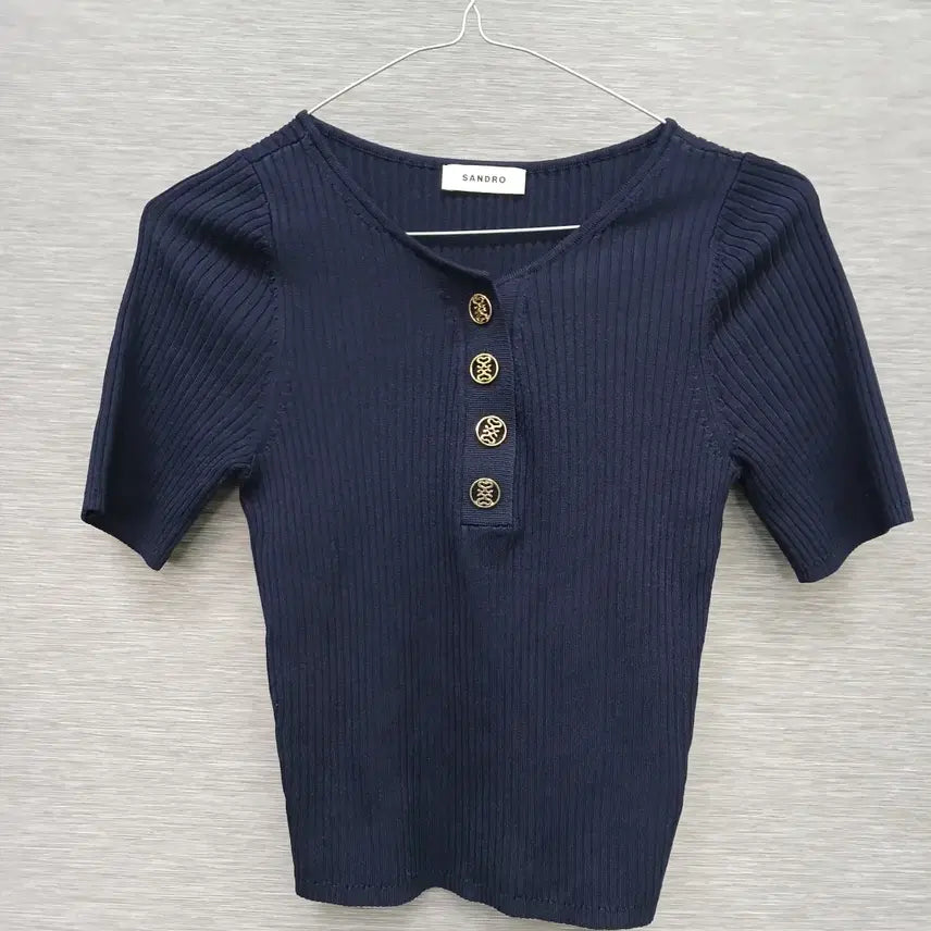 [BUNJANG] Sandro Ribbed Knit Top / 4825 산드로 골지니트 F