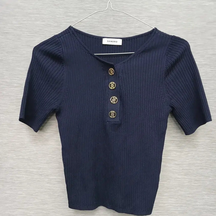 [BUNJANG] Sandro Ribbed Knit Top / 4825 산드로 골지니트 F